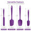 Ensemble de spatules en silicone résistant à la chaleur U-Taste 600ºF, 4 pièces sans BPA-71076663