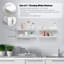 Tablettes flottantes, paquet de 4, blanc