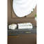 Miroir coquelicot en métal doré 30X1x40 "