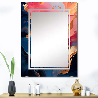 Shouse - Abstract Liquid Ink Mirror Wall Decor MIR137767