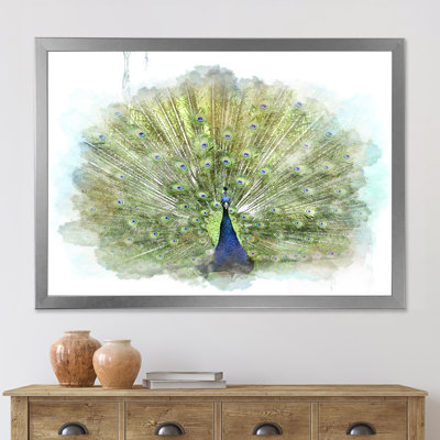 Paon, reproduction d'art sur toile