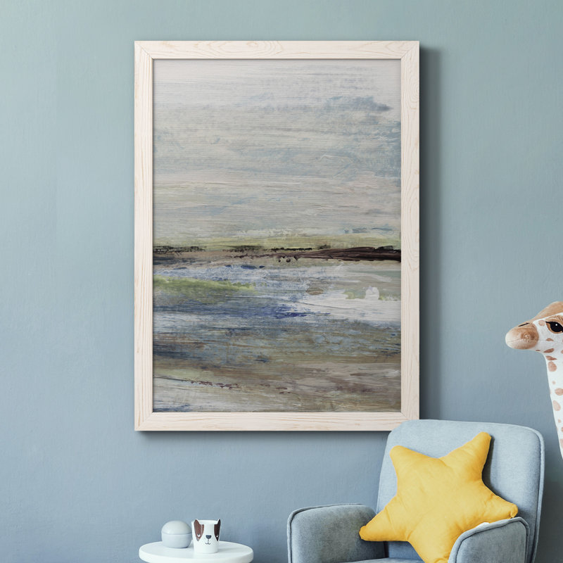 " Wetlands II " Painting Print, White, 37.5" H x 27.5" W x 1" D