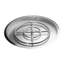 25" Stainless Steel Round Drop-In Fire Pit Pan w/ 18" Burner