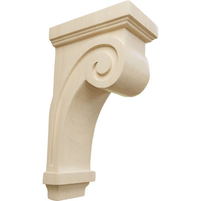 Corbeau à volutes l 3 1/4 po x P 5 po x H 9 po (paquet de 6)