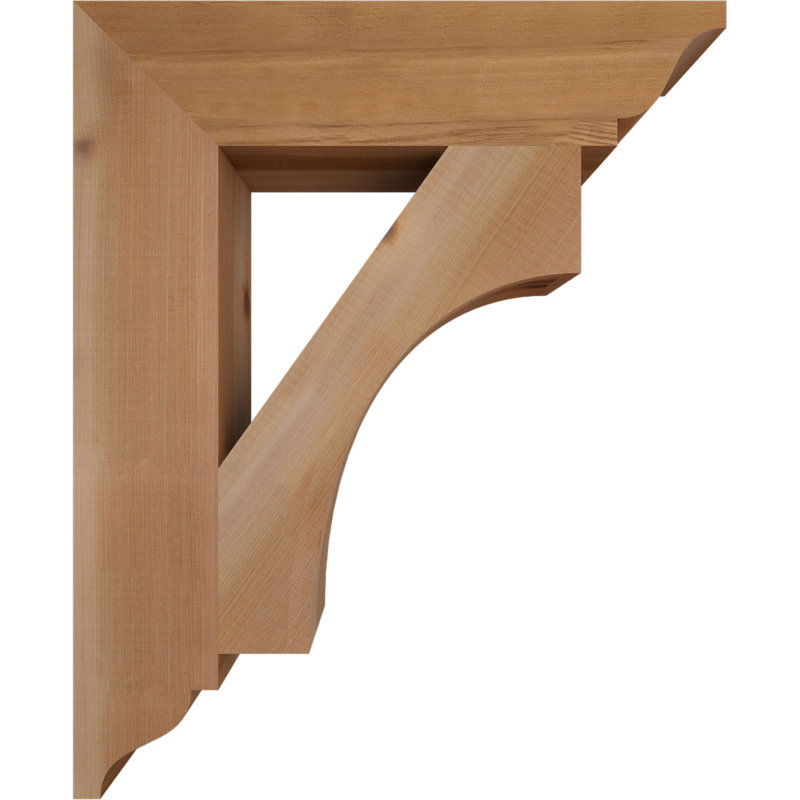 Support traditionnel l 3 3 1/2 po x P 18 po x H 22 po Westlake, Cèdre rouge de l'Ouest, Lisse, H 22 po x l 3,5 po x P 18 po