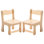 Chaise en bois pour tout-petits, bureau en bois pour enfants ou chaise d'activité et repose-pieds (ensemble de 2)