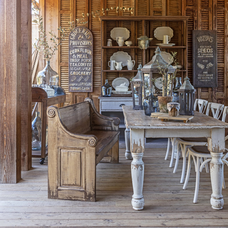 Table de récolte peinte