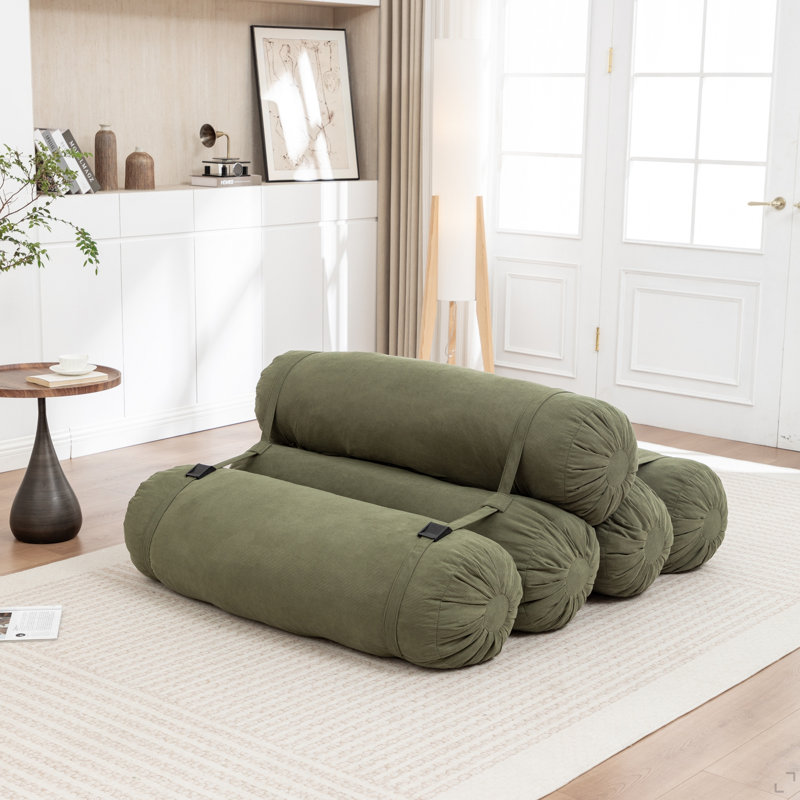 Adjustable Floor Sofa, Corduroy Lazy Sofa With Adjustable Straps For Versatile Configurations, Multi-Person Leisure Chair, Suitable For Living Room, Bedroom And More
