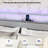Queen Bed Frame with Storage Headboard and  LED Lights Metal Platform with Charging Station