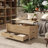 41.73'' Wide Modern Lift Top Coffee Table With Hidden Storage And 3 Drawers