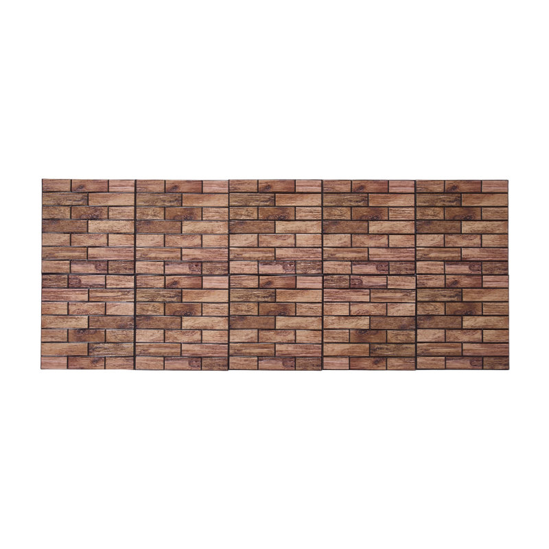 10-Pack 3D Self-Adhesive Wall Tile Stickers