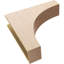 Huntington Rough Cedar Woodgrain TimberThane Corbel, Primed Tan-88291283