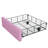 Upholstered Bed Frame with LED Lights, Modern Upholstered Princess Bed-901474395