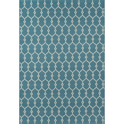 Tapis intérieur / extérieur bleu Yepez
