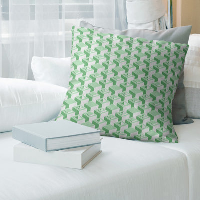 Skyscrapers Pattern Throw Pillow