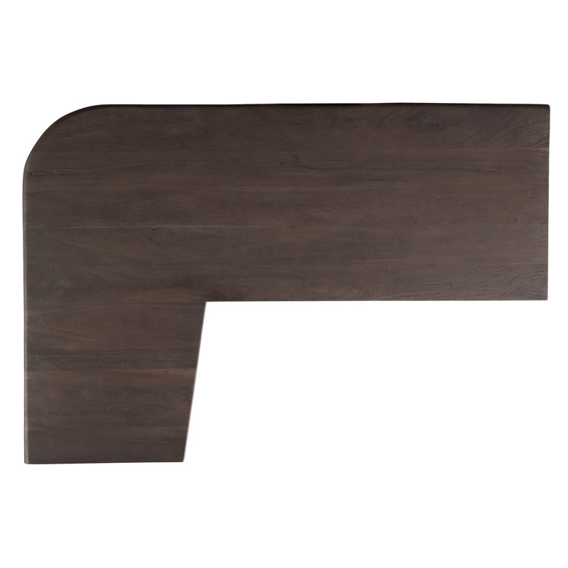 Special Reserve 69 Inch Live Edge Solid Acacia Executive Desk in Sandblasted Dark Vinegar