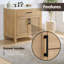 Base de meuble-lavabo simple 35,2 po Solana en sapin vieilli