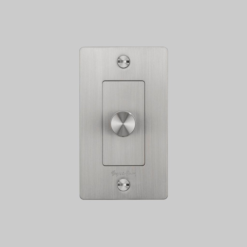 1G Dimmer / Logo, Brass, 1 Gang