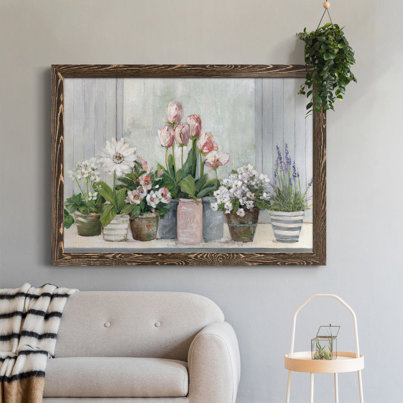 Cottage Grown - Reproduction d'art sur toile encadrée, Noyer, H 31 po x l 44 po x P 0,75 po