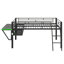 Lit mezzanine avec bureau Gaming, DEL