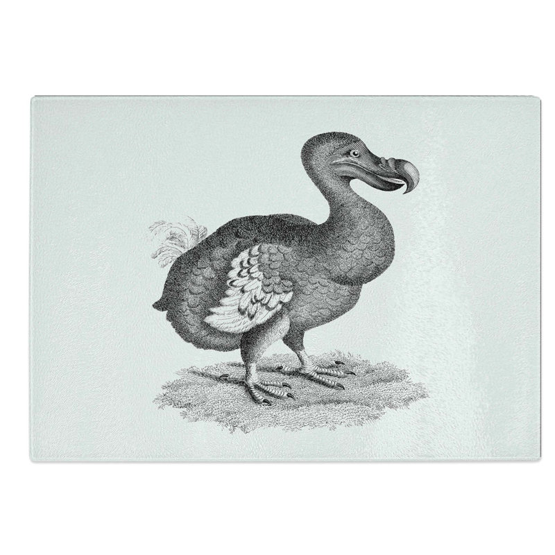 Glass Dodo in Black & White by George Shaw Chopping Board, 39 cm W x 28.5 cm L