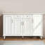Banc de rangement blanc en bois manufacturé