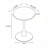 Modern Round Tulip Dining Table with Pedestal Base for Small Spaces and Cozy Nooks - Compact Circle Table for Kitchen, Dining, or Living Room-779598785