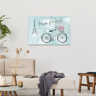 Impression sur toile Parisian Bicycle Dreams