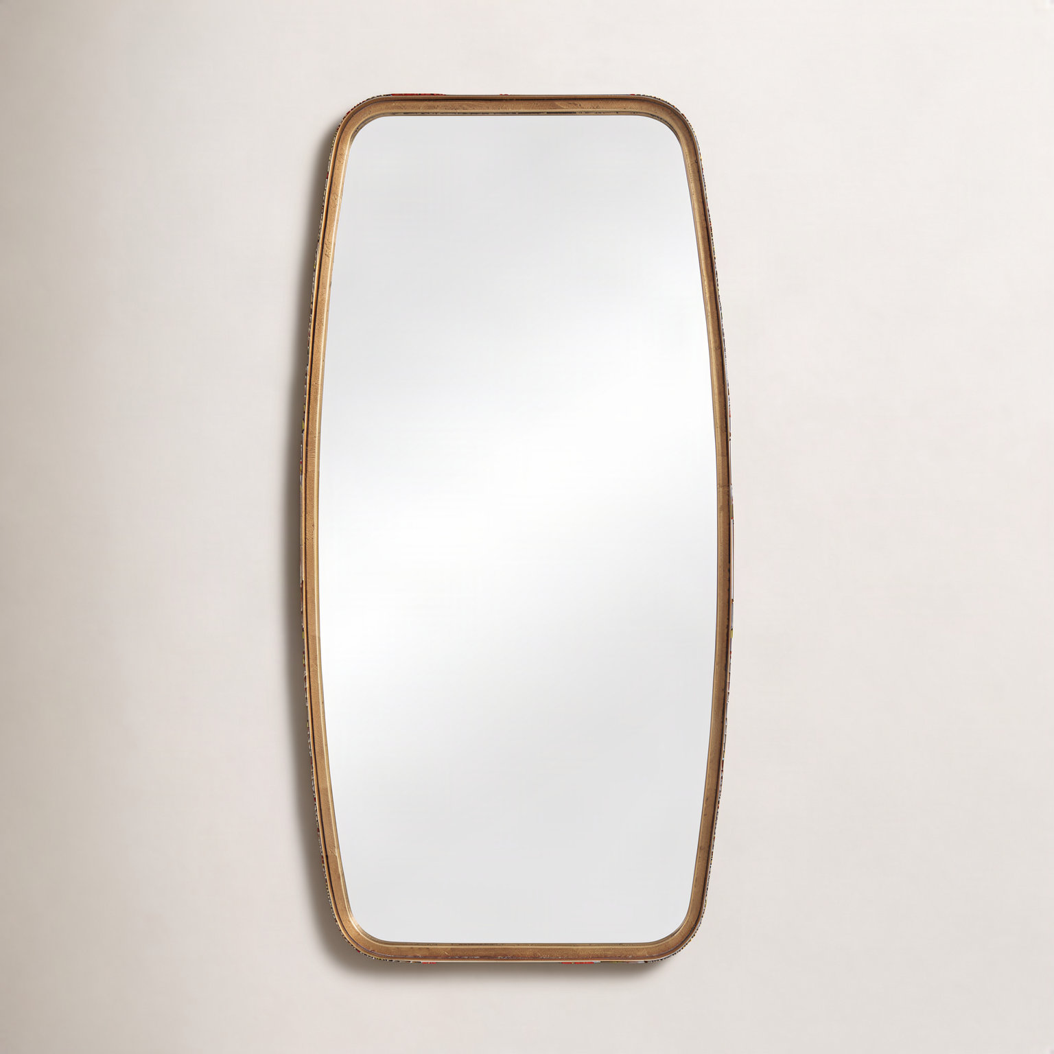 Belle Accent Mirror, 40" x 20", Gold Leaf