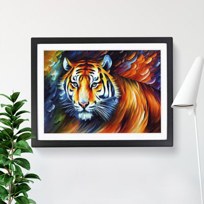 Tiger Painting Vol.3 Abstract - Single Picture Frame Print