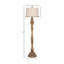 Lampe sur pied en polyrésine 60 po