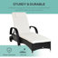 Ronning 200 cm Long Reclining Single Chaise with Cushions-37020915