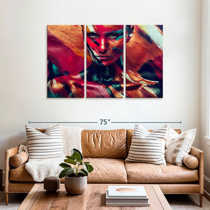 Senne Amazon Female Portrait, 36" H x 57" W
