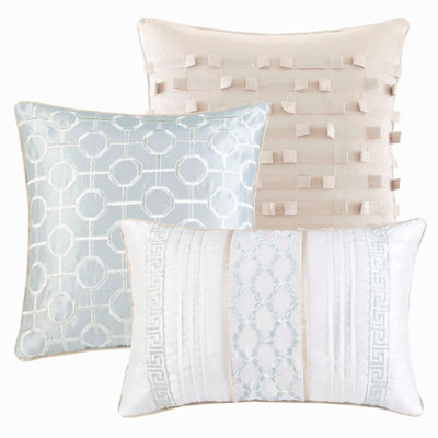 7 Piece Comforter Set Aqua King