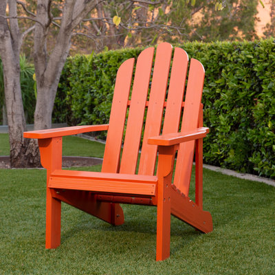 Grandview Solid Wood Adirondack Chair by Rosecliff Heights