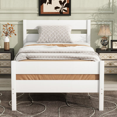 Twin Bed with Headboard and Footboard