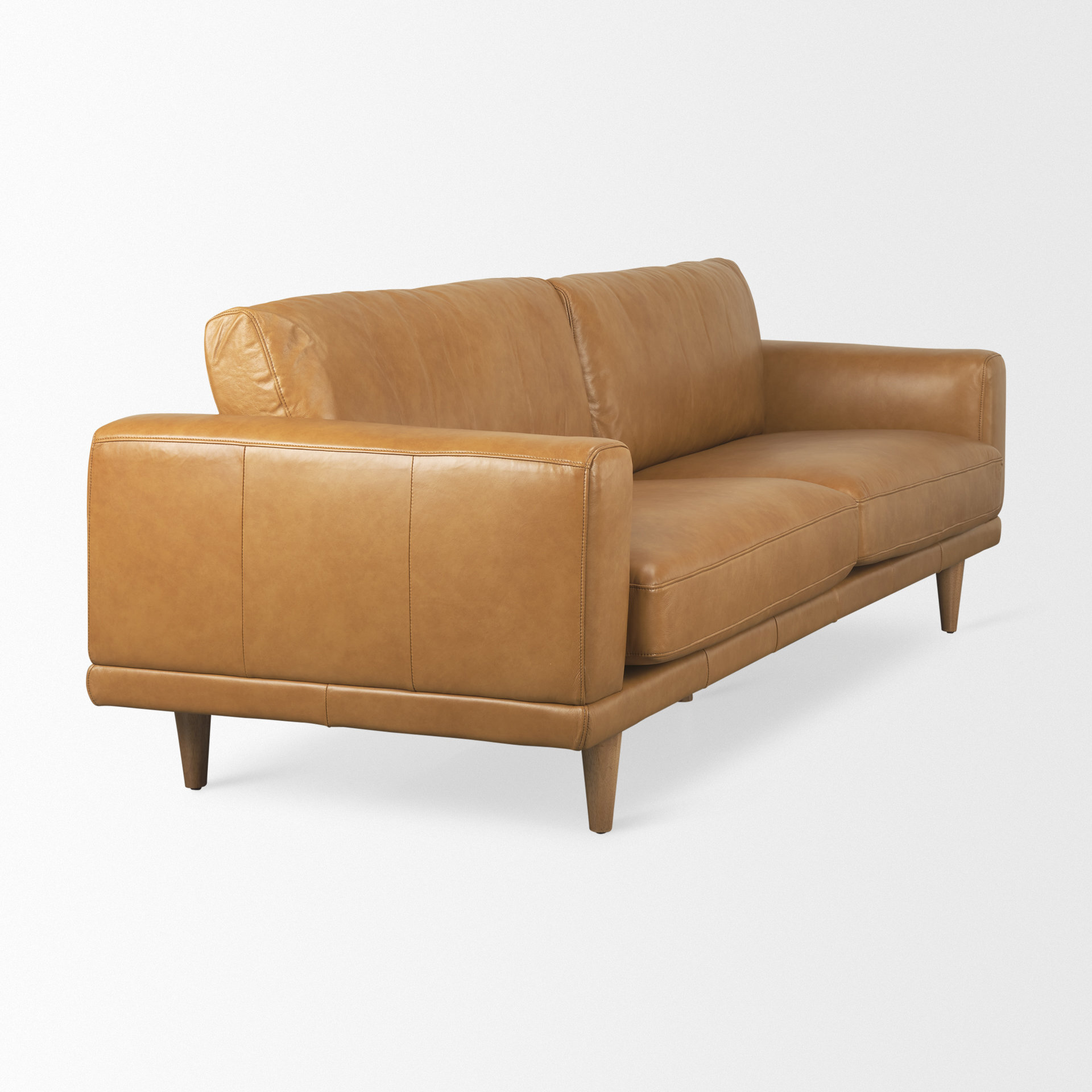 Restored Leather Sofa – New Life Service Co. of Dallas