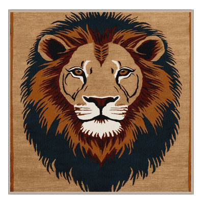 Washable Masai Lion Big Cats Area Rug