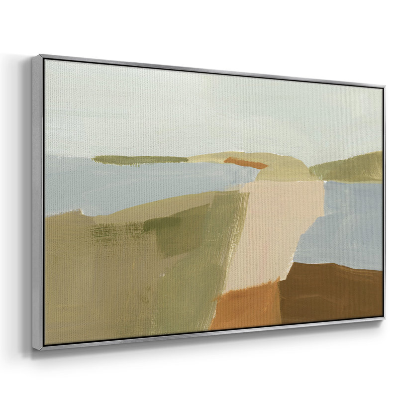 Stacked Landscape II, reproduction d'art sur toile, Argent, H 17 po x l 25 po x P 2 po