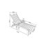 Ensemble de chaise longue avec table d'appoint