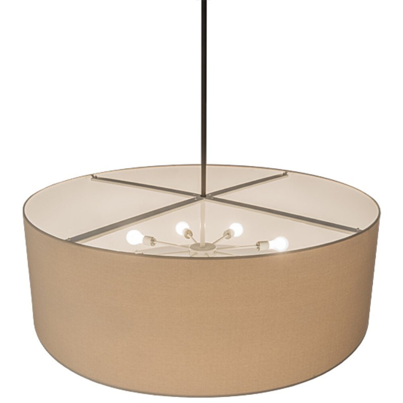 Cilindro Drum Chandelier, 63.5" H x 48" W x 48" D