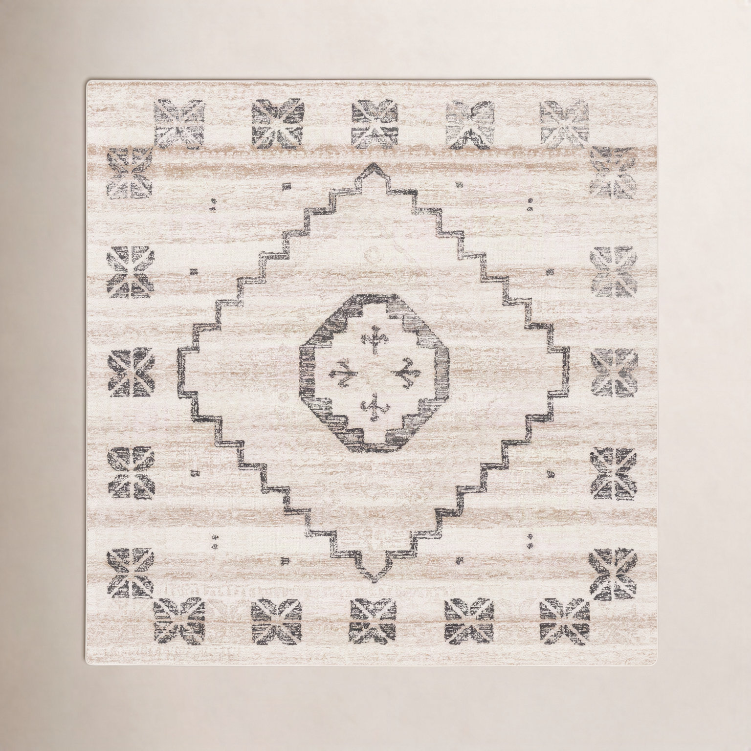 Barnwell Hand-Woven Rug, Square 6'
