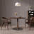 Chestnut colour Round Solid Wood Dining table-430530658