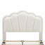Lit tapissier en forme de fleur, tête de lit à fleurs élégante avec bande lumineuse à DEL, lit plateforme en tissu sherpa avec support à lattes en bois (lit)-1487503992-1487503999
