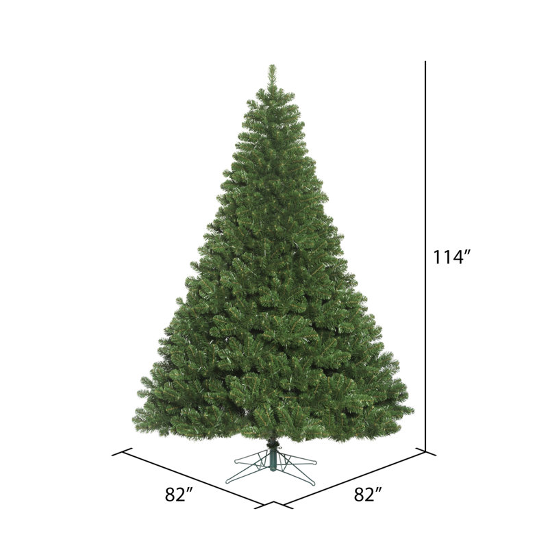 Oregon Fir Artificial Christmas Tree Unlit, Not Pre-Lit, 9.5' H