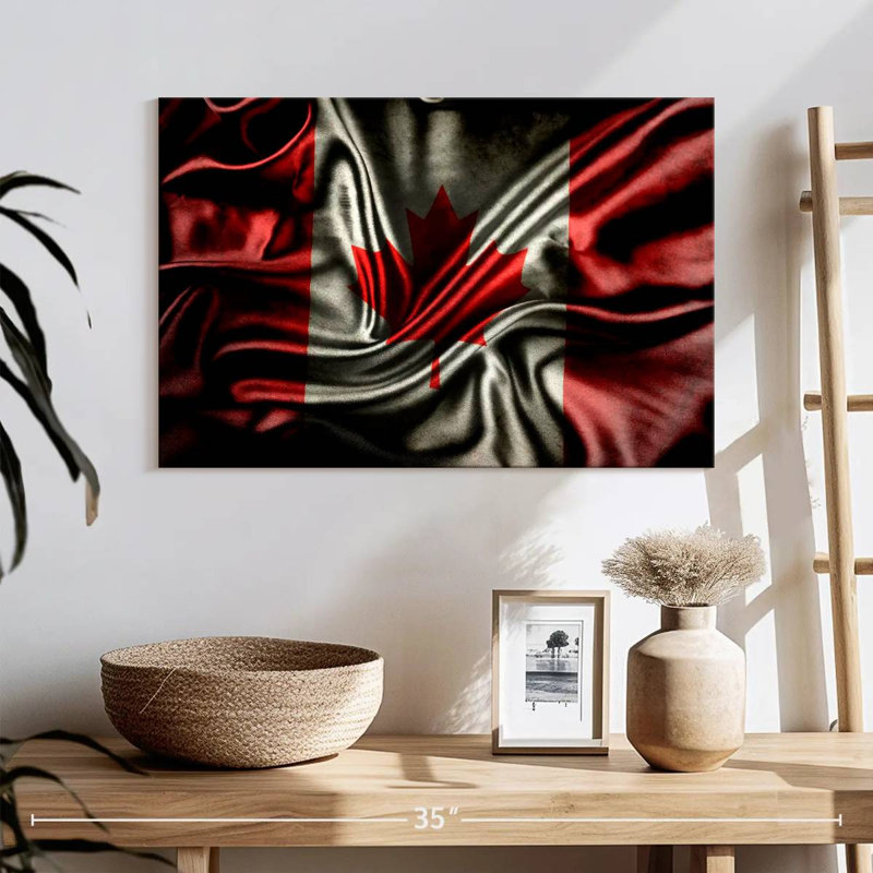 Borges Dark Canada Flag, 16" H x 24" W