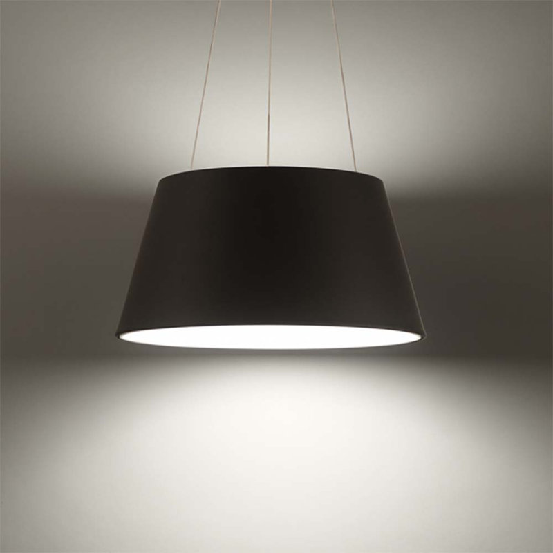 Juniata 1 - Light LED Pendant, 18 Inches, Black
