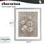 «Blush Florals over Beige», reproduction encadrée sous verre, design par Carol Robinson-663126380-663126385