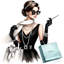 Art mural sur toile sophistiqué Glam: Tiffany-Inspired Fashion-108833567