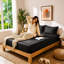 40cm Extra Deep Fitted Sheet - Luxury Microfiber Deep Pocket Bed Sheet Secure Fit-121863305-121863311